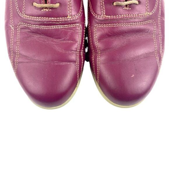 Footjoy LoPro Womens Maroon Red Leather Lace Up Golf Shoes Cleats US 7.5 M 97028 - Picture 6 of 11